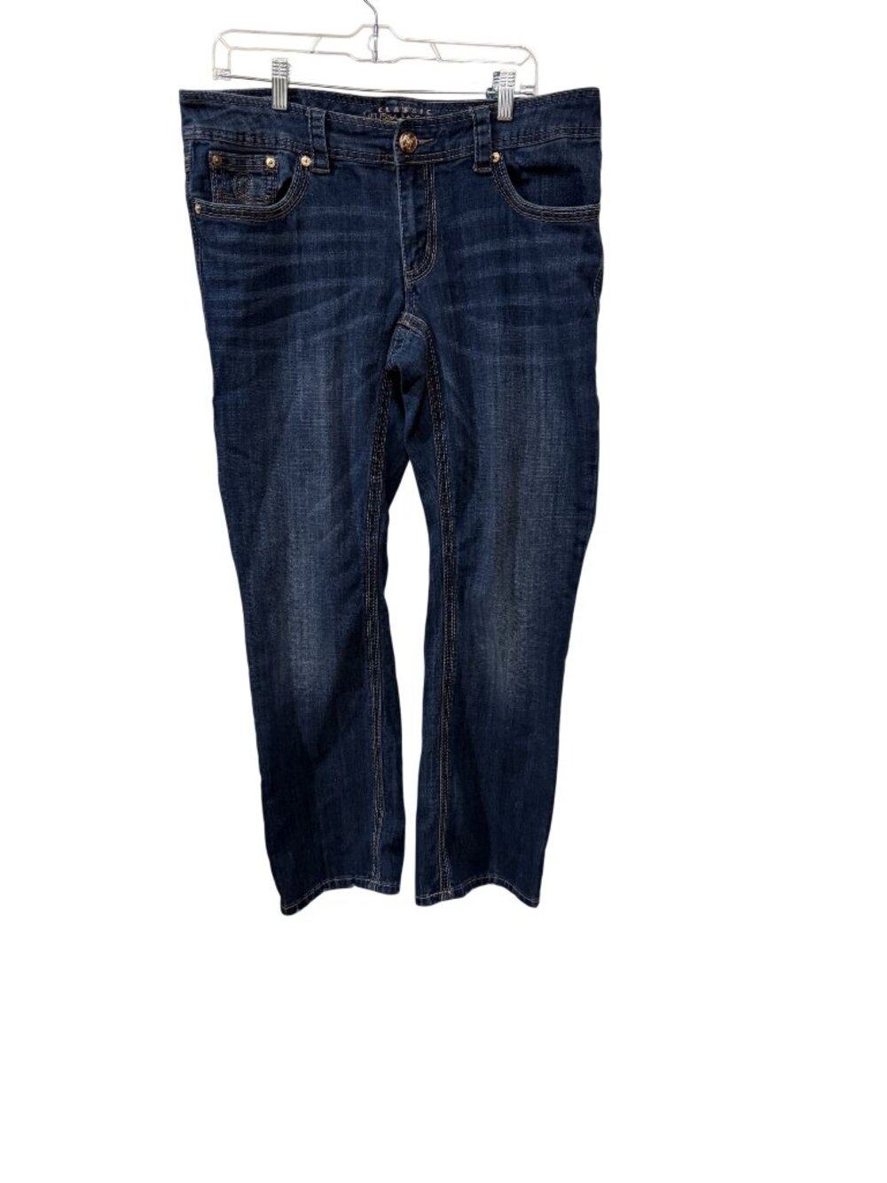 Melissa McCarthy Seven7 Classic Fit Dark Wash Denim Jeans Size 14W Bootcut
